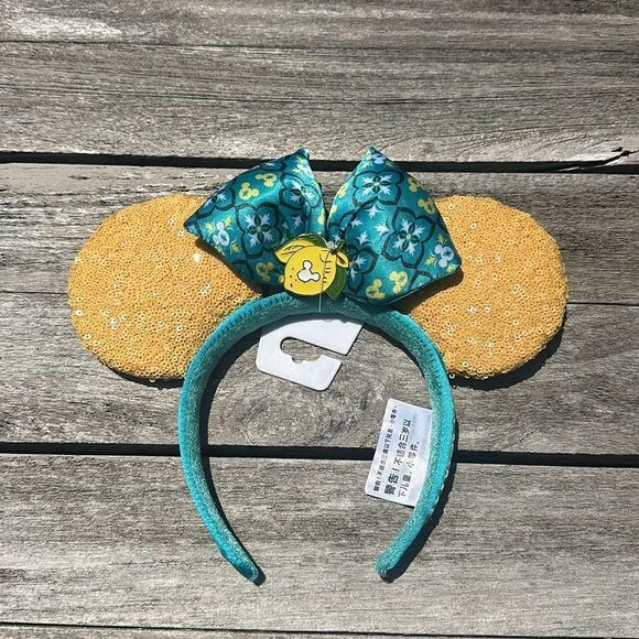 Disney Parks Limoncello Epcot Italy Pavilion Minnie Ears Headband Lemon NWT - Picture 2 of 4